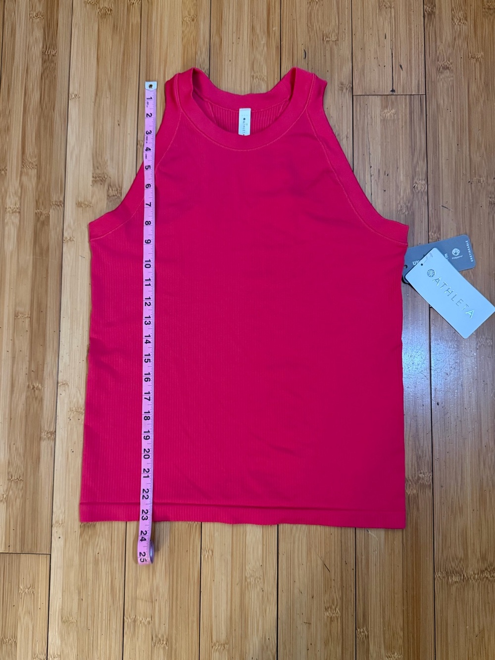 NWT Athleta Renew Seamless Racerback Tank Pink Size L - Picture 12 of 14